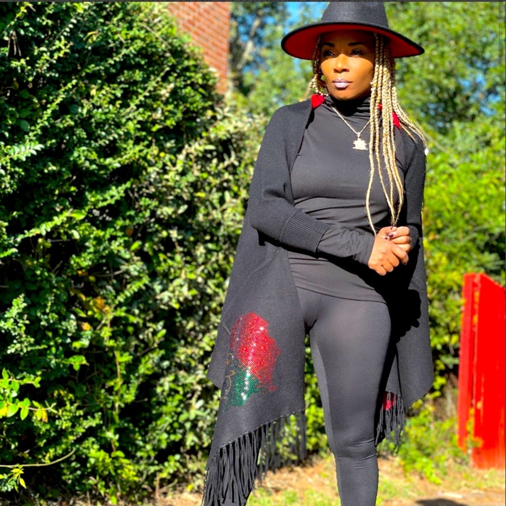 Layering Spandex Leggings & Turtleneck Set Small Black